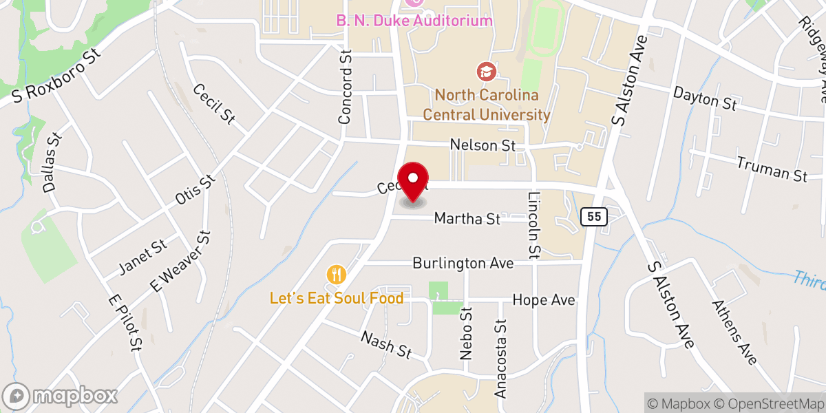 Map showing location of Solid Rock Full Gospel Church