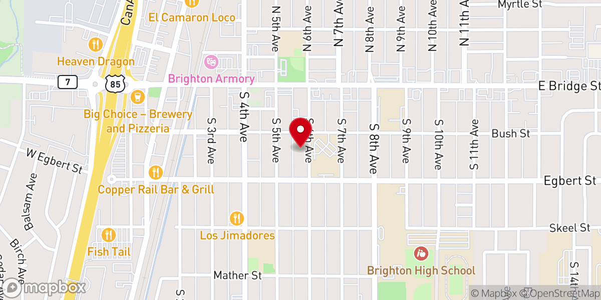 Map showing location of St Augustine Food Pantry
