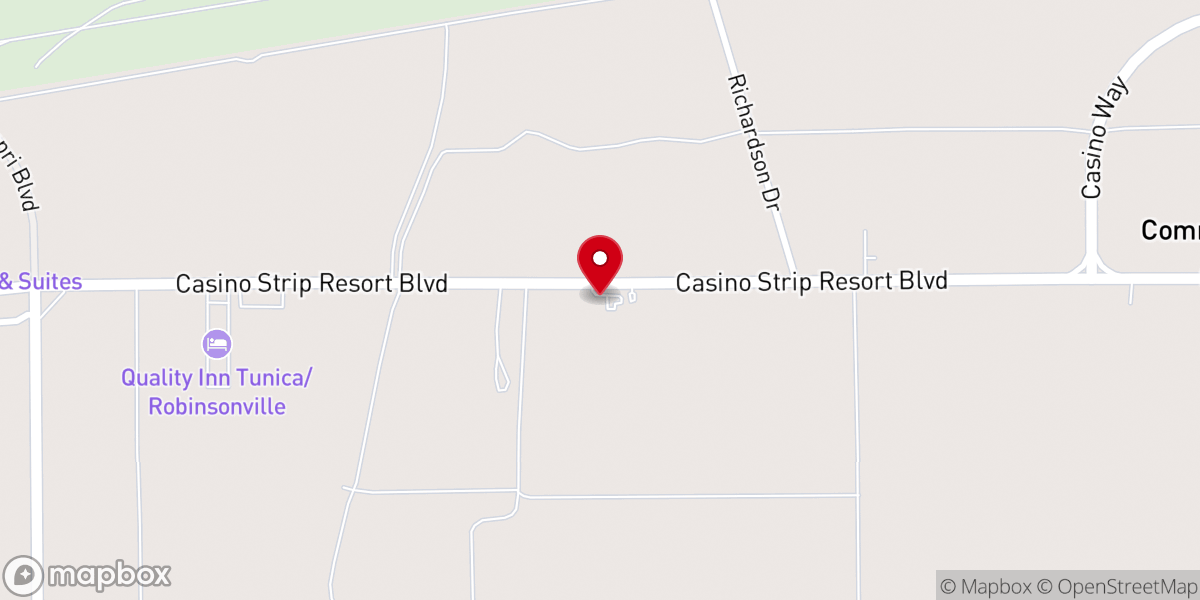 Map showing location of Commerce Boulevard Christian Church