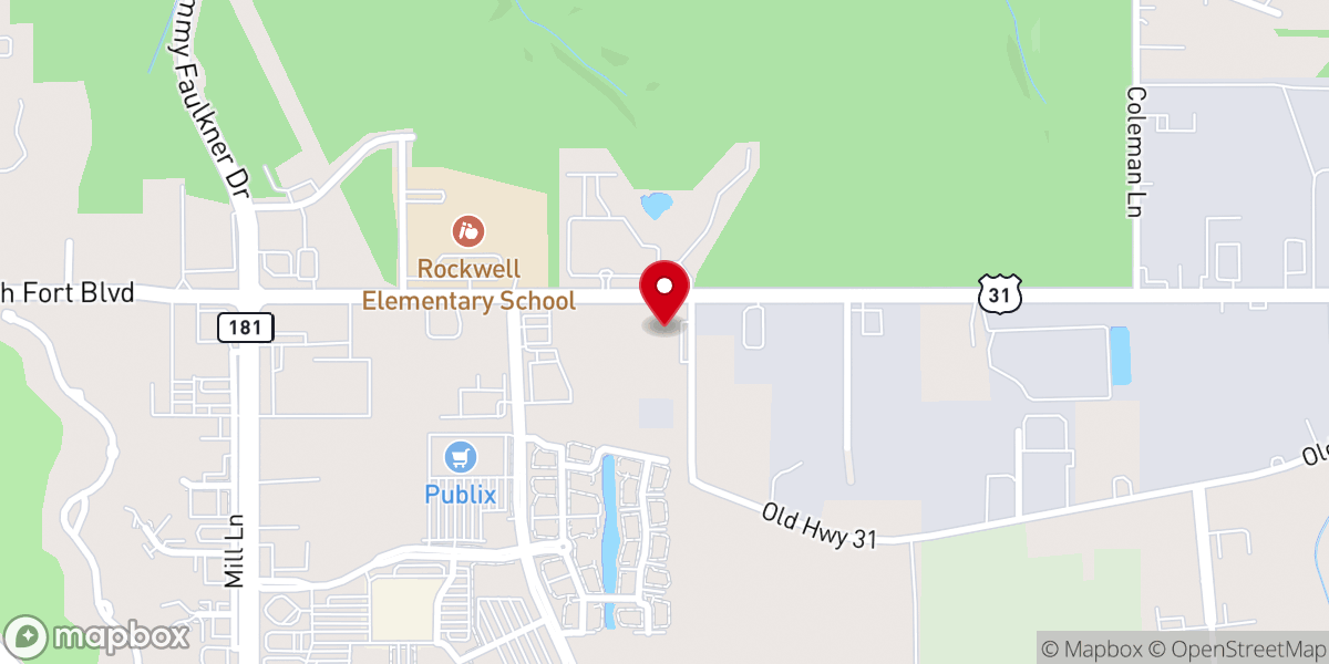 Map showing location of New Life Assembly of God