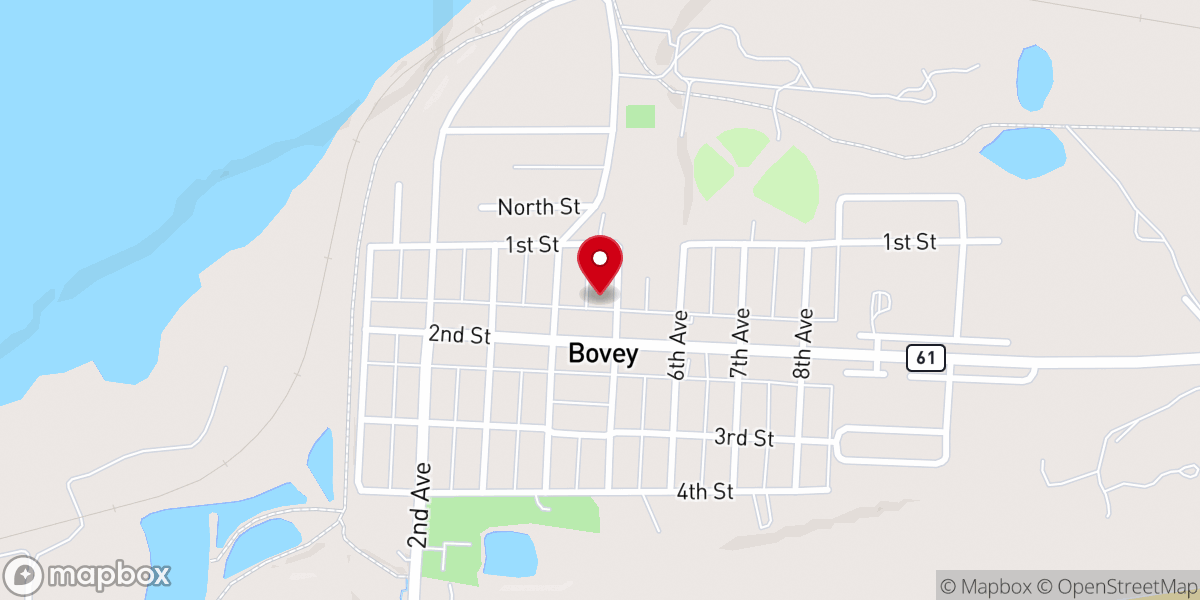 Map showing location of Bethel-Trinity Lutheran ELCA