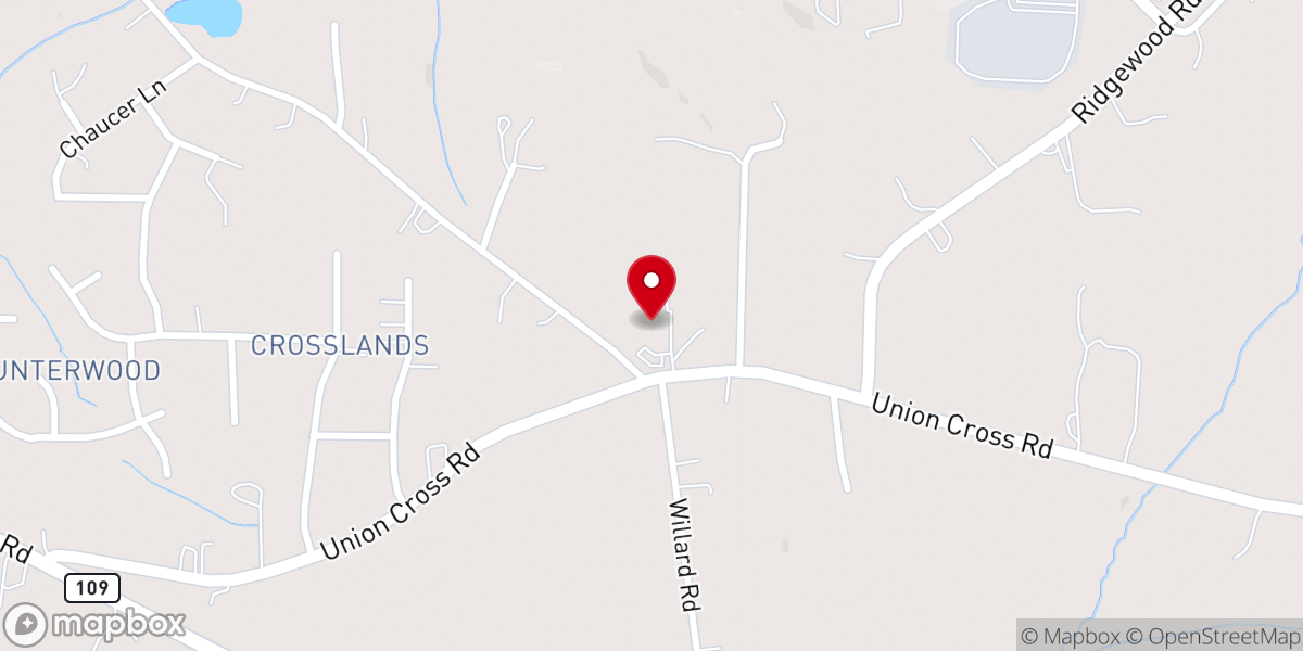 Map showing location of CWC Winston-Salem