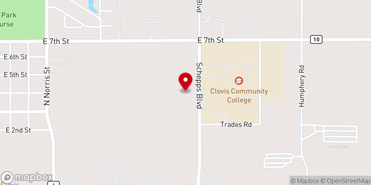 Map showing location of Grace Fellowship Church