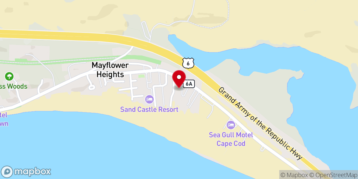 Map showing location of Beachfront White Sands