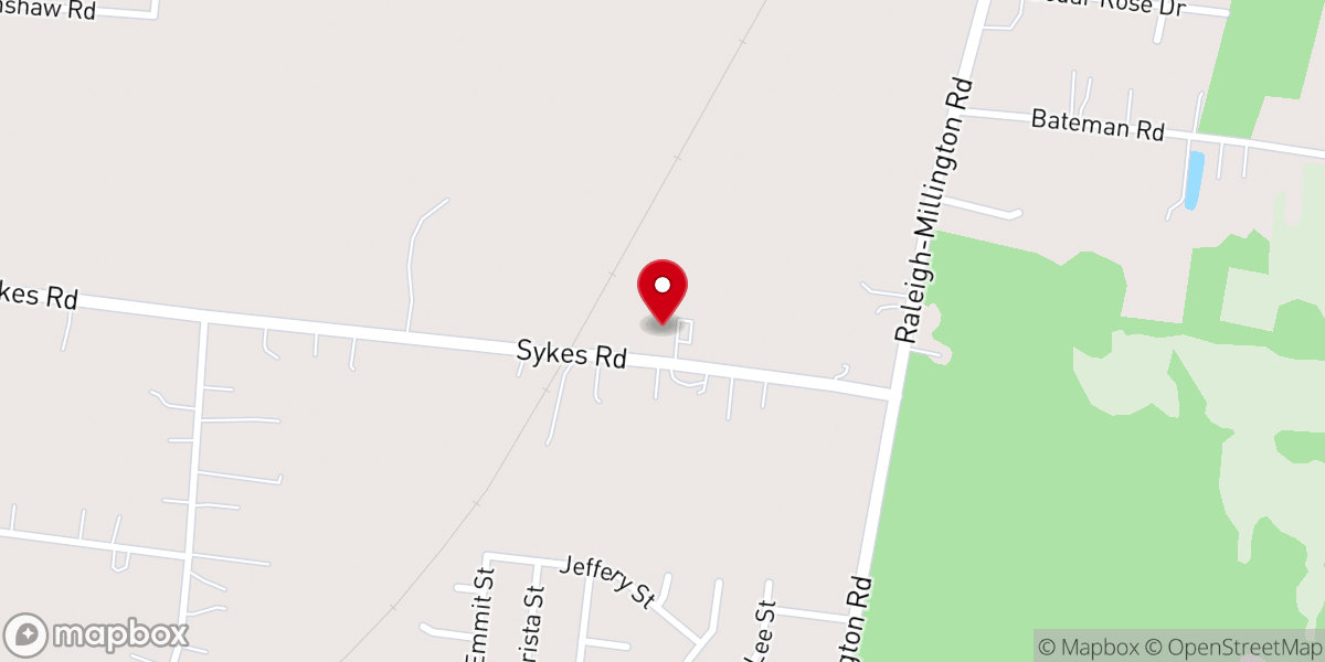 Map showing location of Temple United Methodist Church