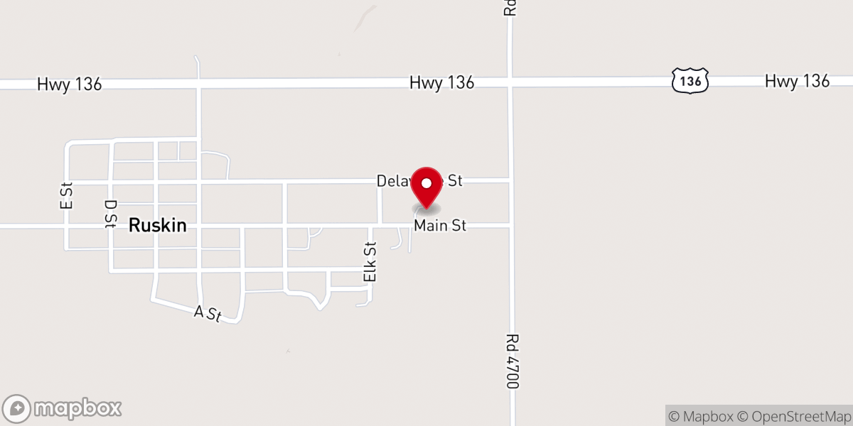 Map showing location of St Mark Lutheran Church