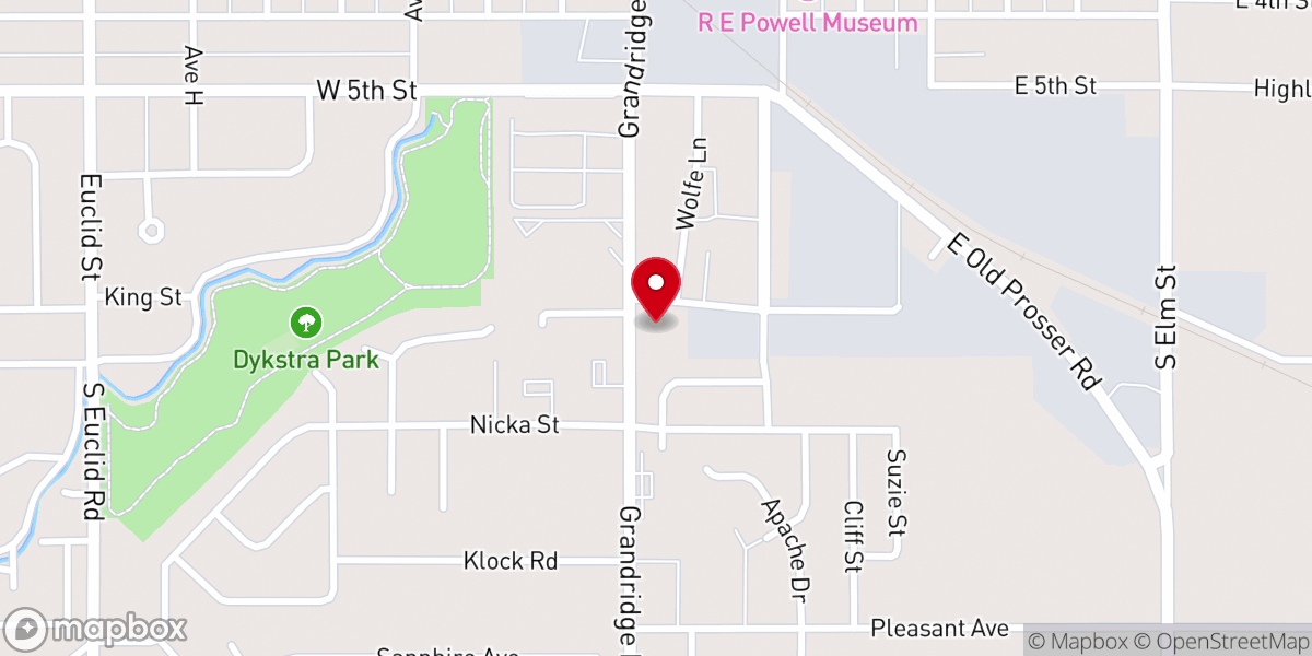 Map showing location of Grandview Spanish Adventist Church