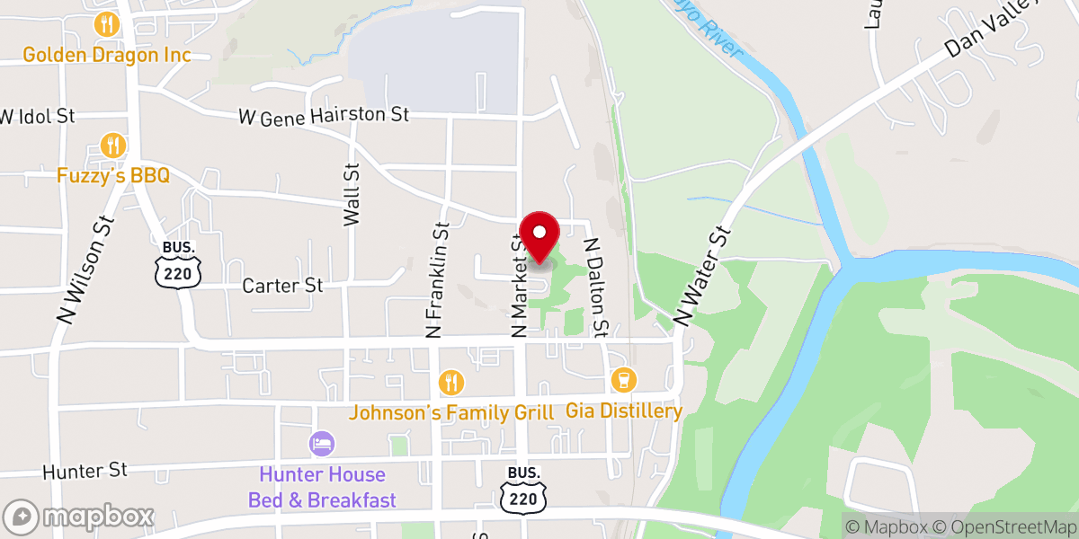 Map showing location of Praise Assembly of God