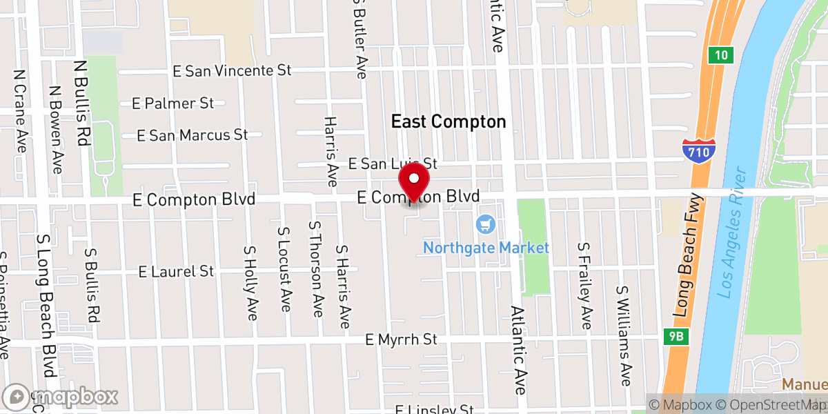 Map showing location of Apostolic Assembly Church