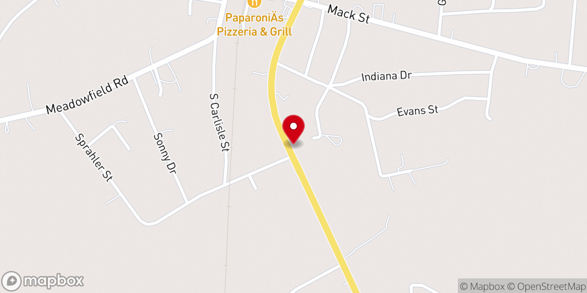 Map showing location of The Light Of The World Church