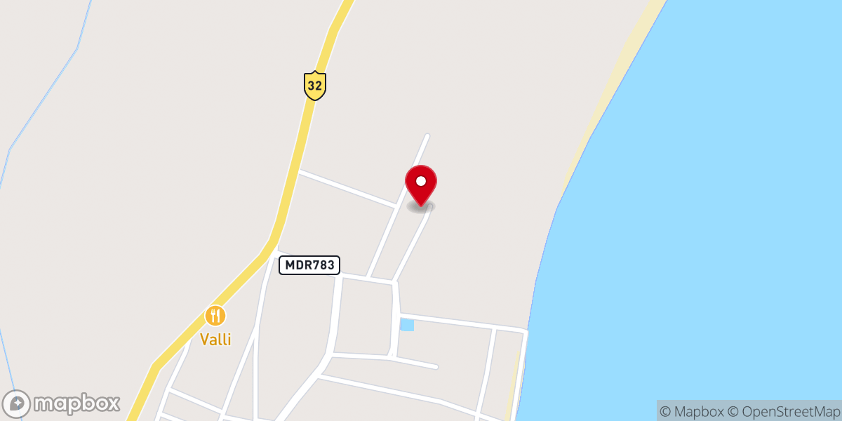 Map showing location of CSI St. John the Baptist Church, Vadakoor, Kulasekarapatnam