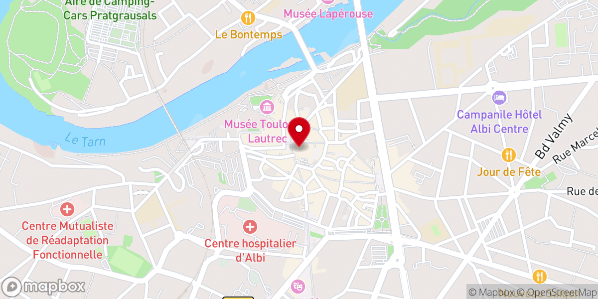 Map showing location of Jésus Marie & Cie