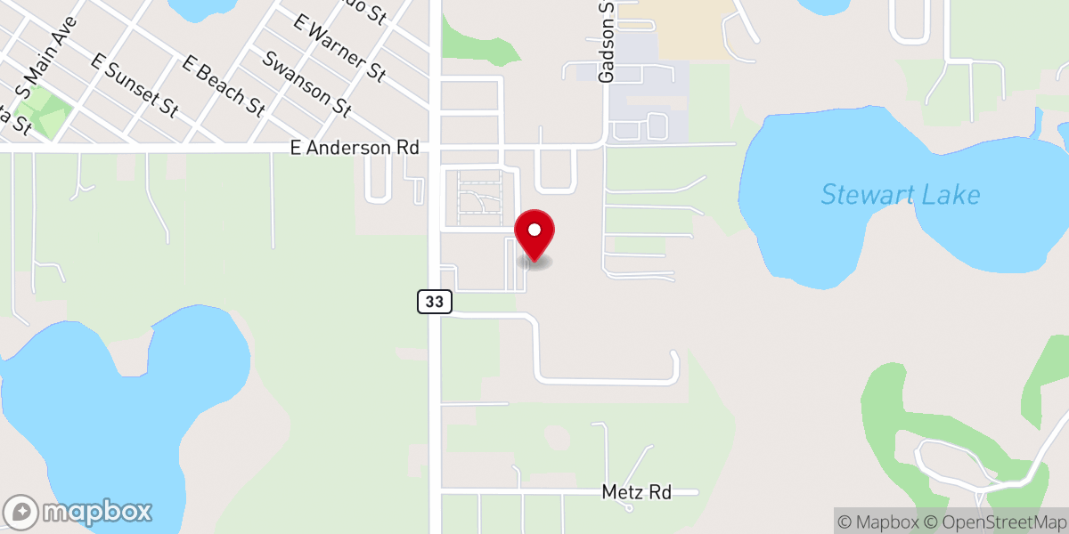 Map showing location of Hope International Church
