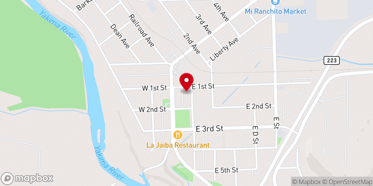 Map showing location of Iglesia de Dios Vivo de Granger