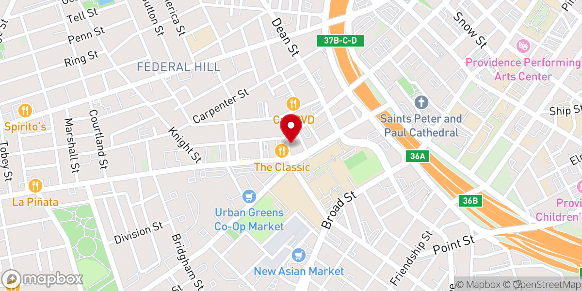 Map showing location of Center Of Praise Church Of God