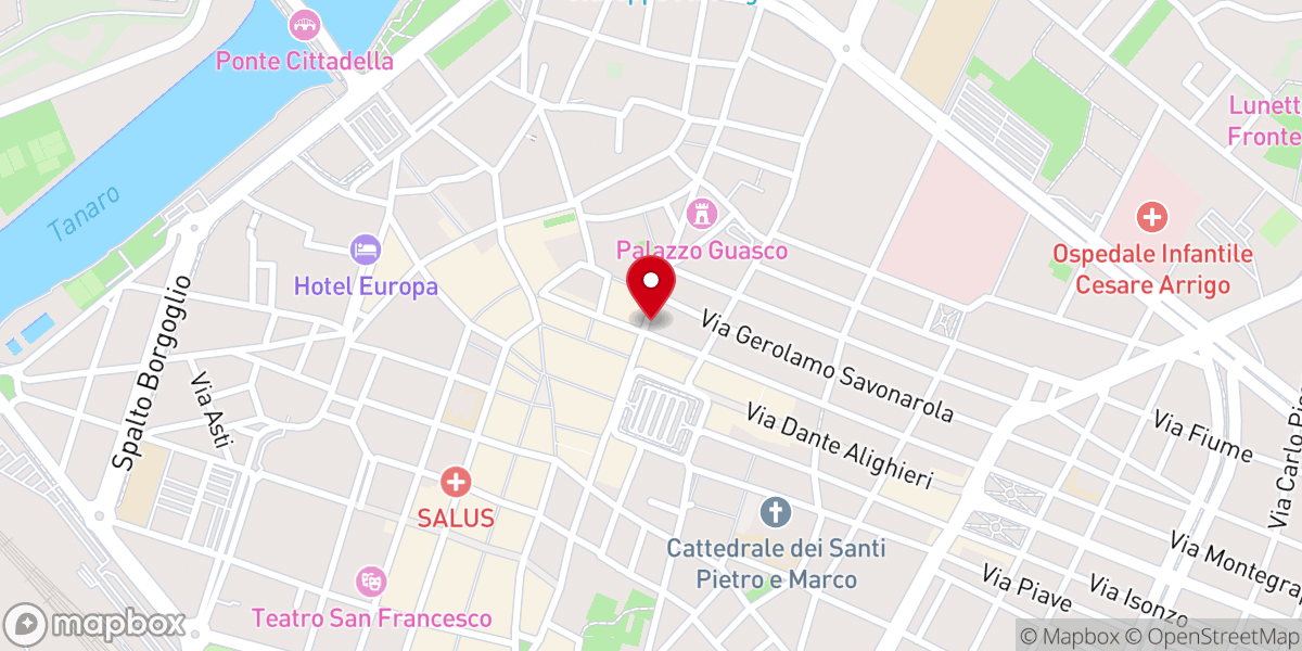 Map showing location of Parrocchia di Santa Maria del Carmine