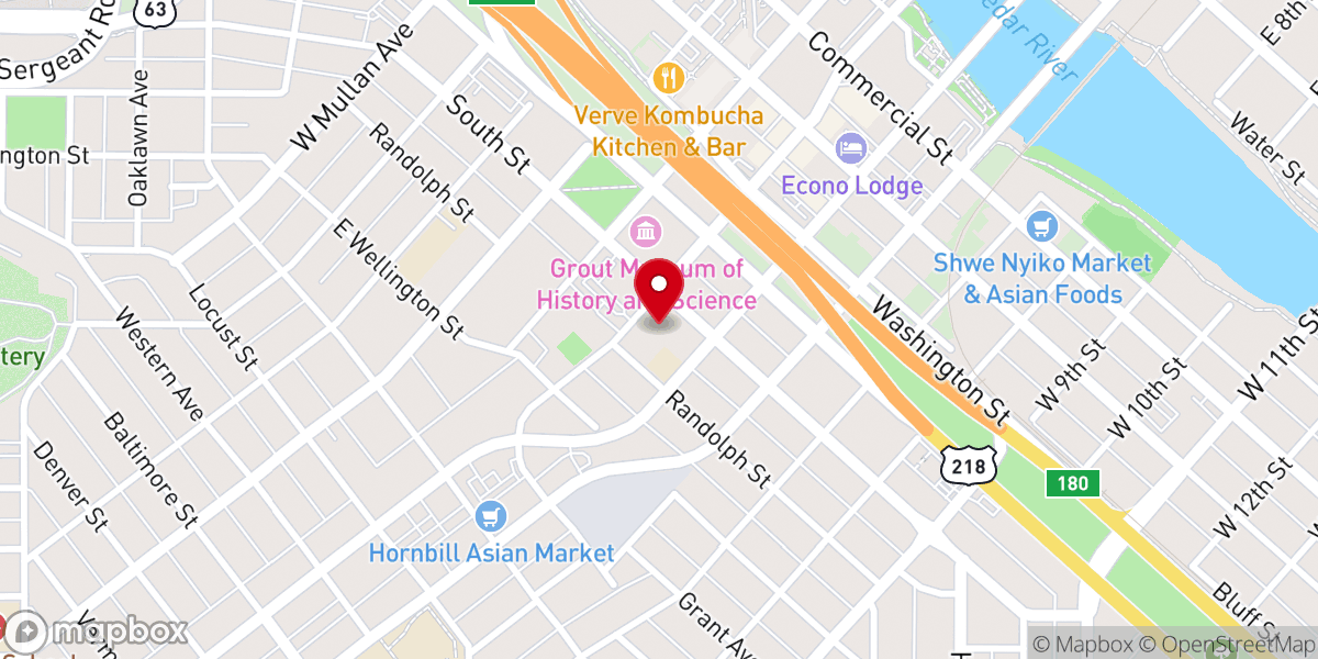 Map showing location of St Demetrios Greek Orthodox Church