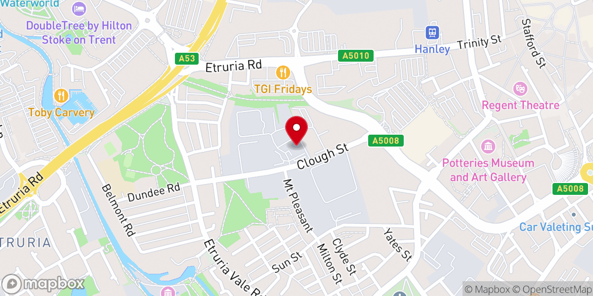 Map showing location of Grace Church Stoke-on-Trent