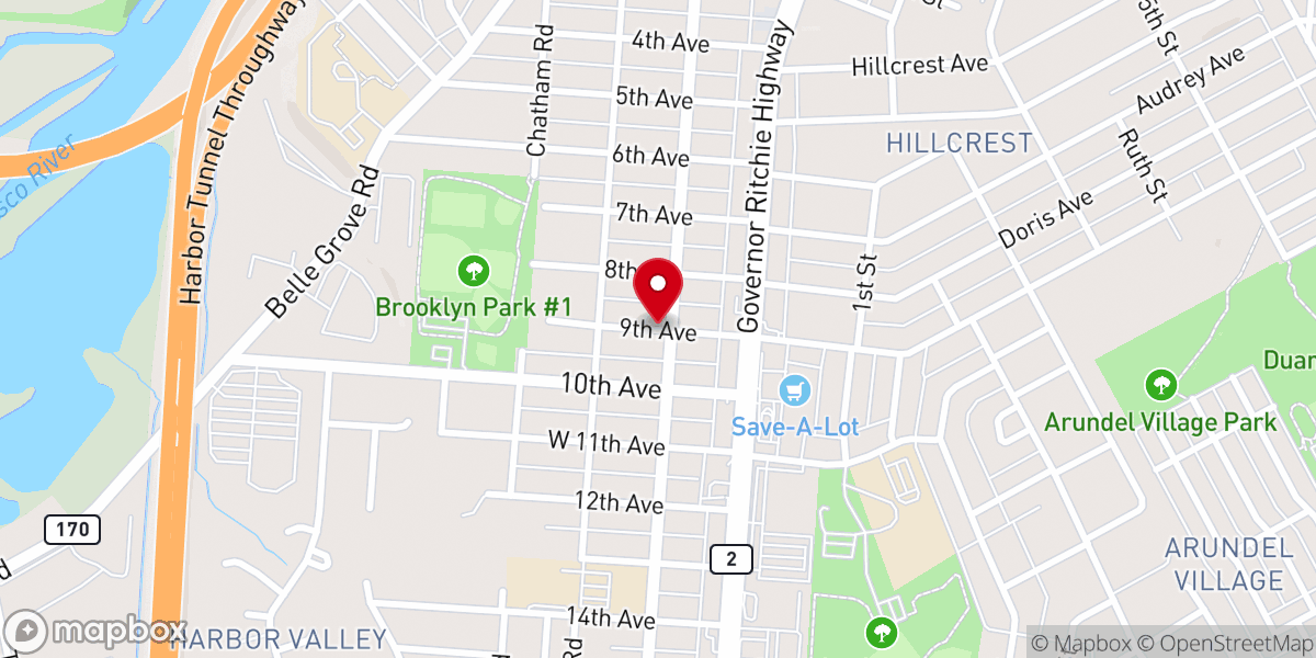Map showing location of Lutheran Mission Society of Maryland