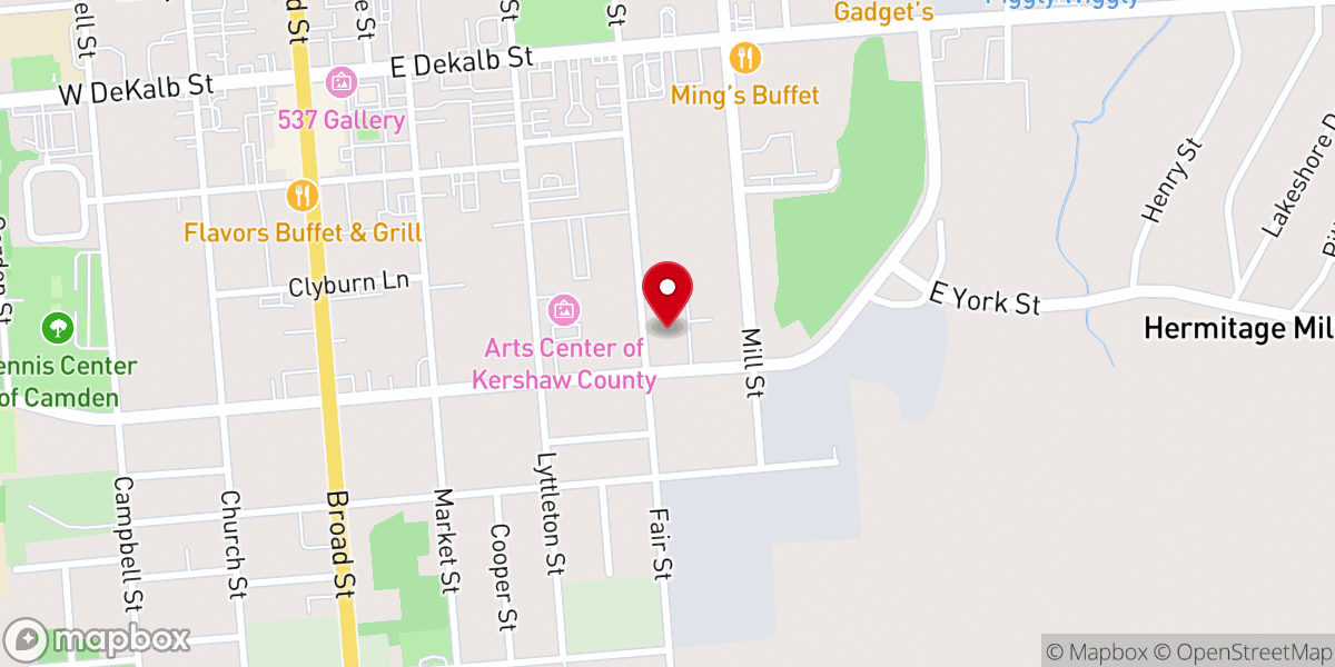 Map showing location of Bethel Worship Center