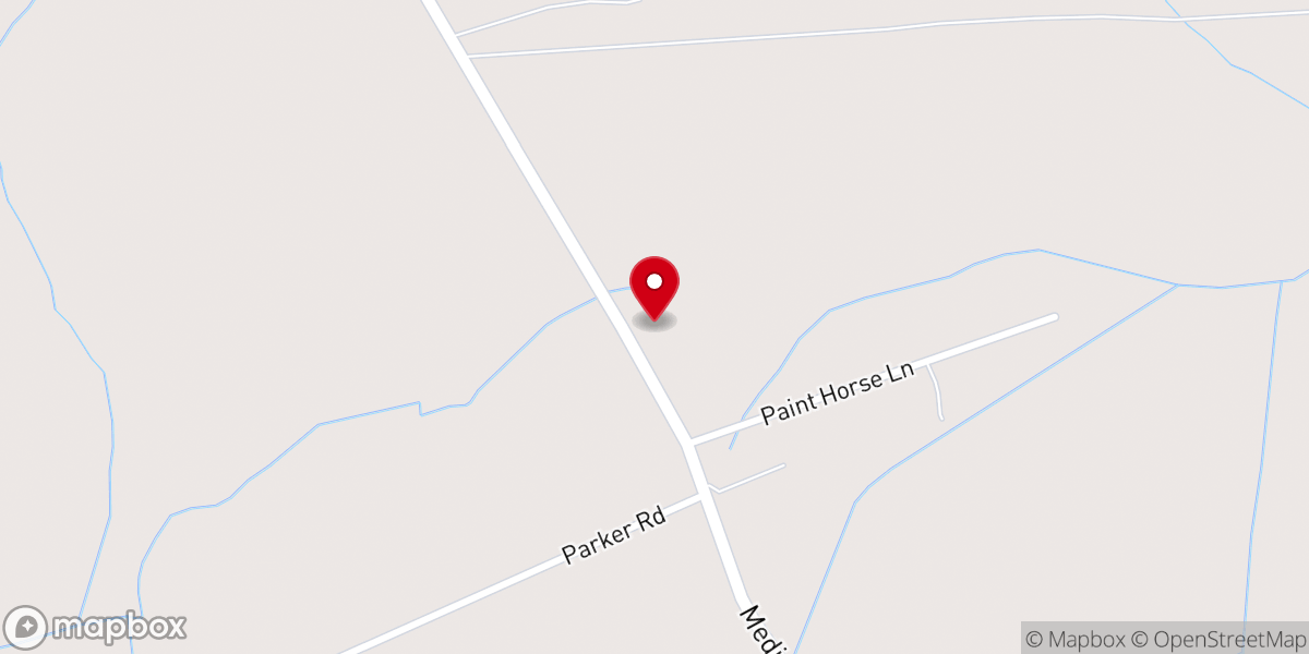 Map showing location of New Pine Grove Church