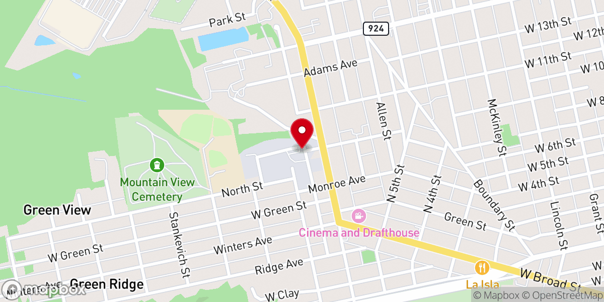Map showing location of Walkers of the Kingdom Church