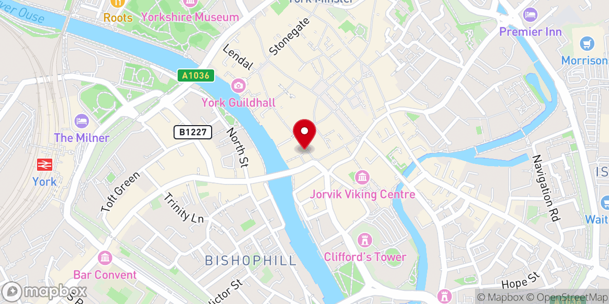 Map showing location of St Michael's York Trust Within St Michael's Church