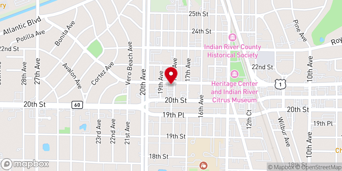 Map showing location of First Methodist Church