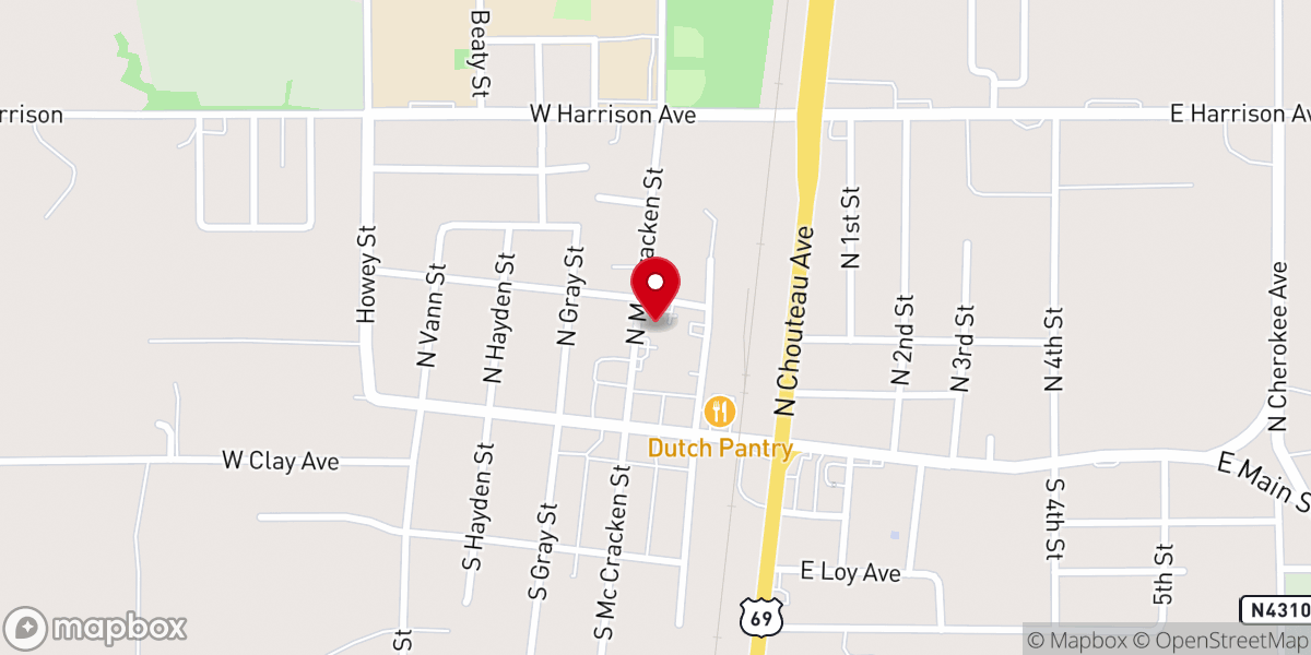 Map showing location of Word Fellowship Church