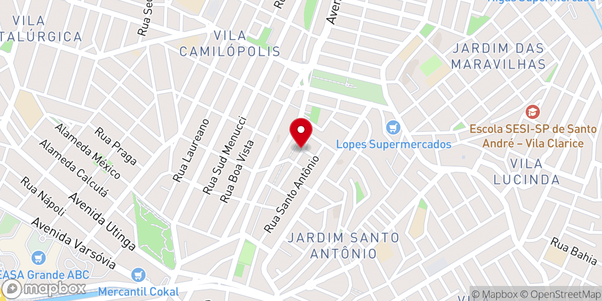 Map showing location of Igreja Batista pentecostal Lírio Dos Vales