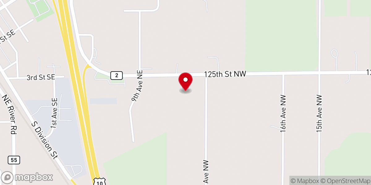 Map showing location of Shepherd of the Pines Lutheran Church