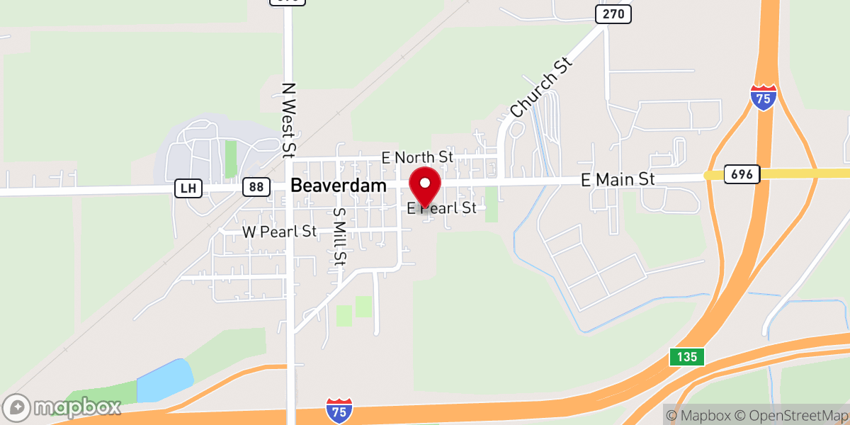 Map showing location of Yedam Church