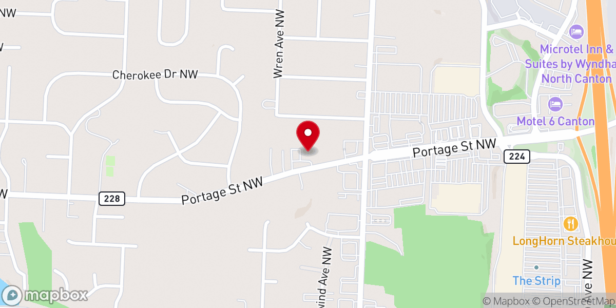 Map showing location of Cornerstone Chapel