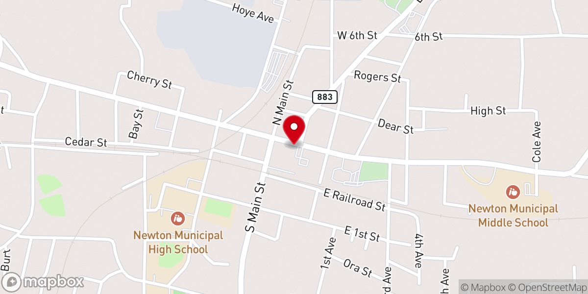 Map showing location of United States Postal Service