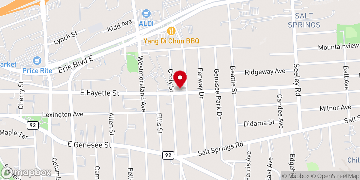 Map showing location of Sovereign Grace Baptist Church