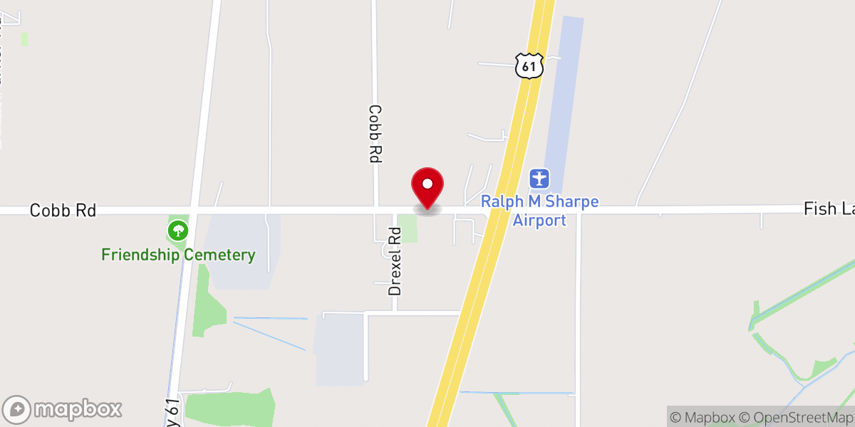 Map showing location of Living Waters Ministry