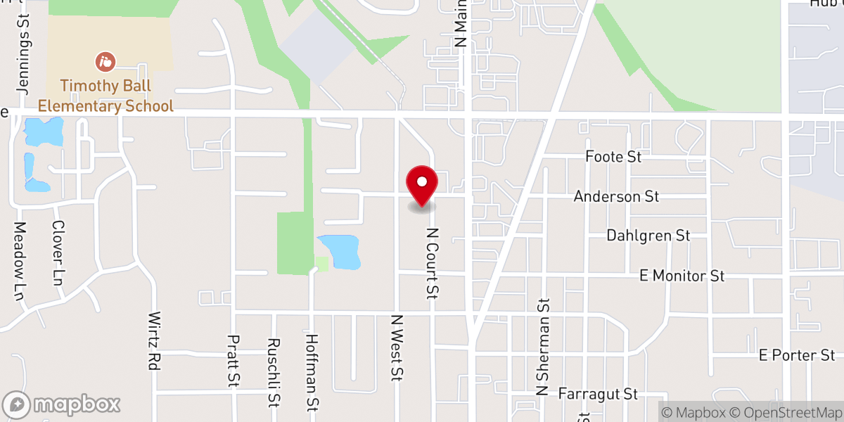 Map showing location of Mt. Zion Primitive Baptist Church