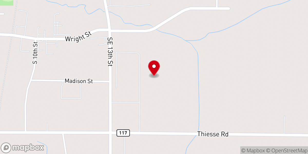 Map showing location of Crow Wing County Fair & Rodeo grounds