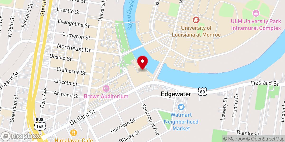 Map showing location of Wesley Foundation