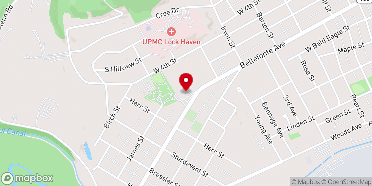 Map showing location of Clinton Lanes