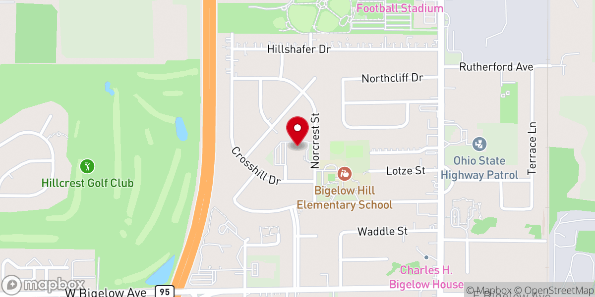Map showing location of New Life Assembly of God