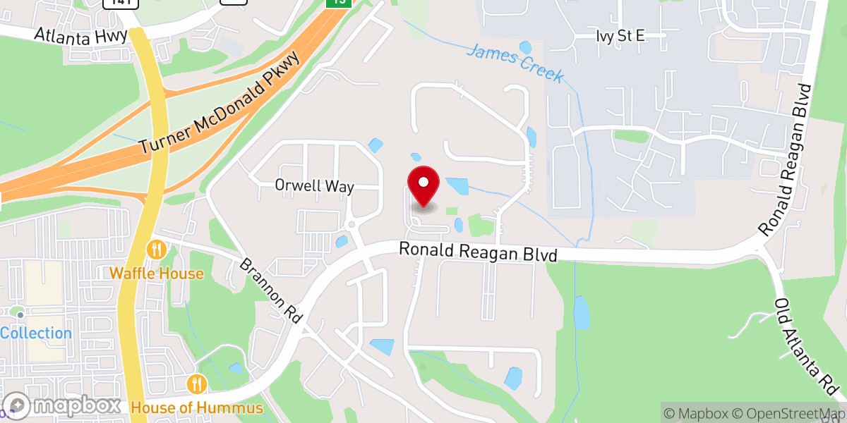 Map showing location of Grace Fellowship of South Forsyth