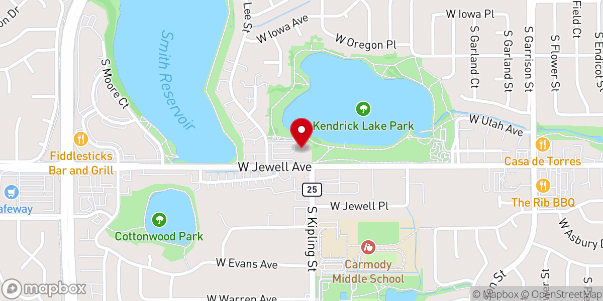 Map showing location of Bear Valley Church