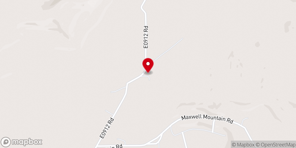 Map showing location of Beaver Baptist Church