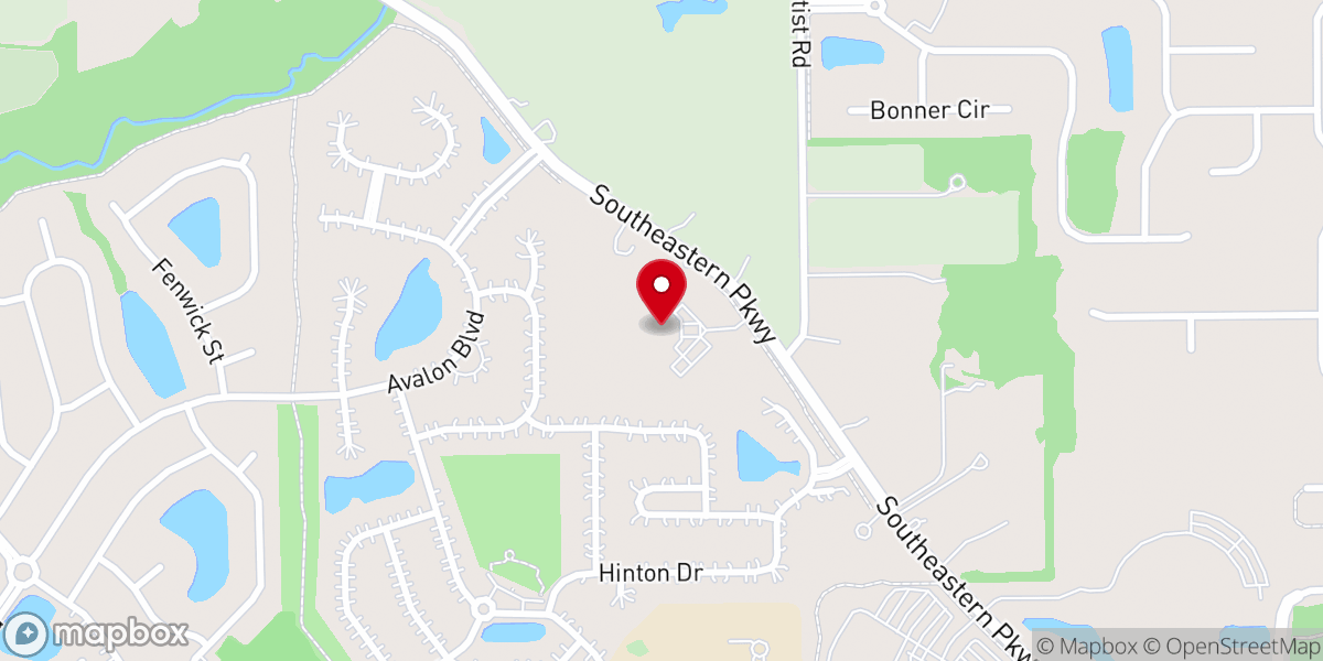 Map showing location of Crossroads Community Church