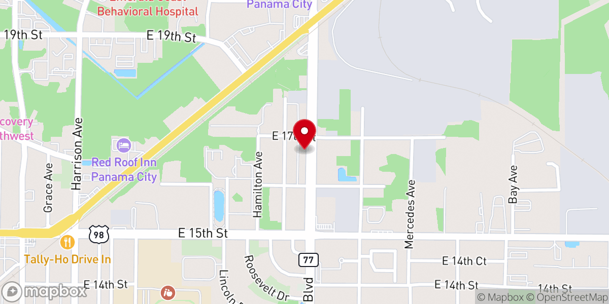 Map showing location of Iglesia de Dios Pentecostal M.I