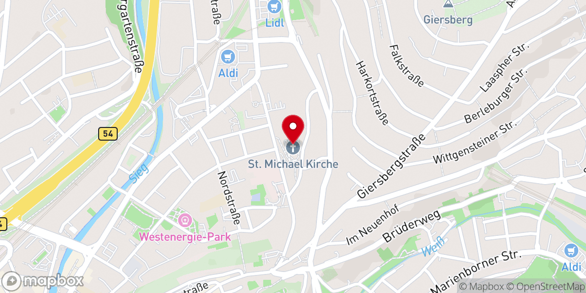 Map showing location of St. Michael