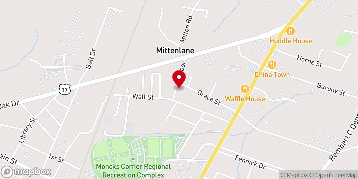 Map showing location of community's hope impact center