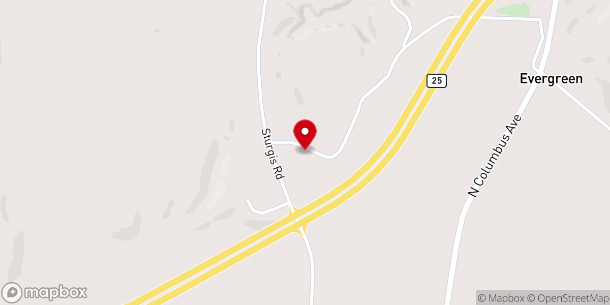 Map showing location of Miller Chapel