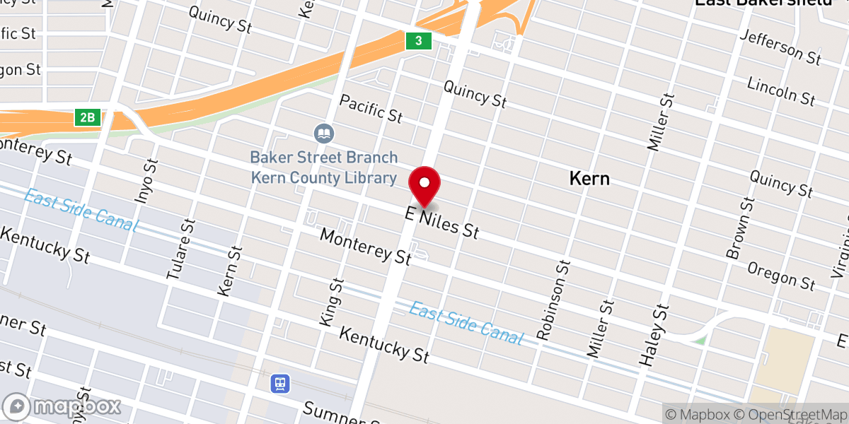 Map showing location of Iglesia de Dios Pentecostal